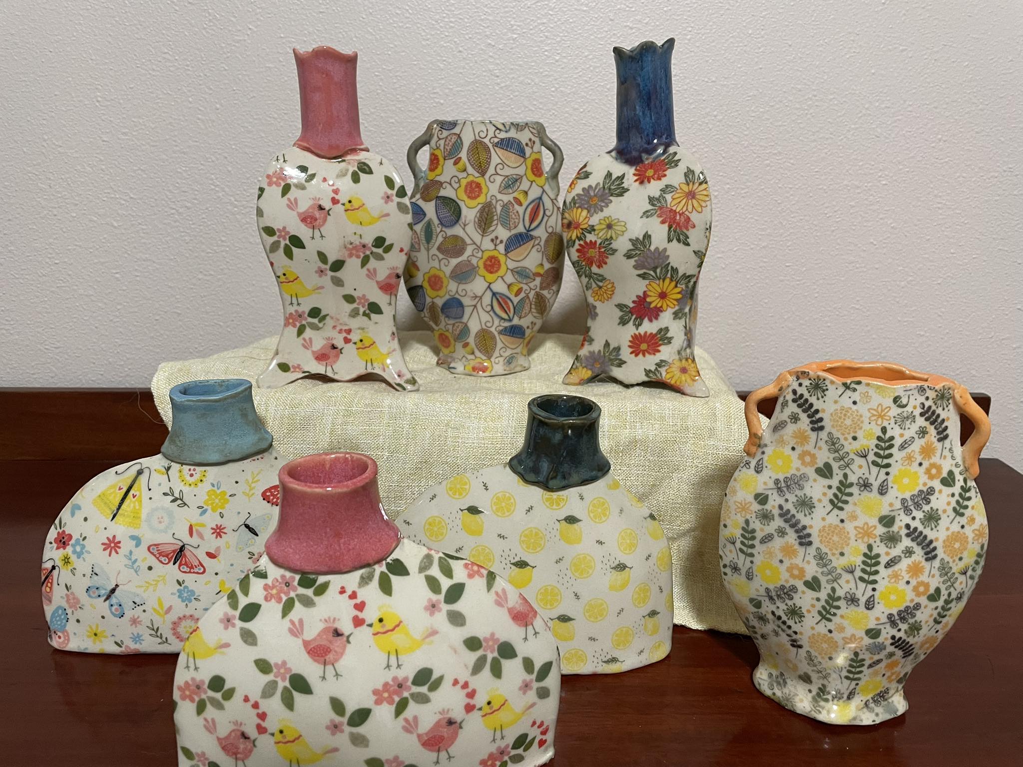 Handmade ceramic vases